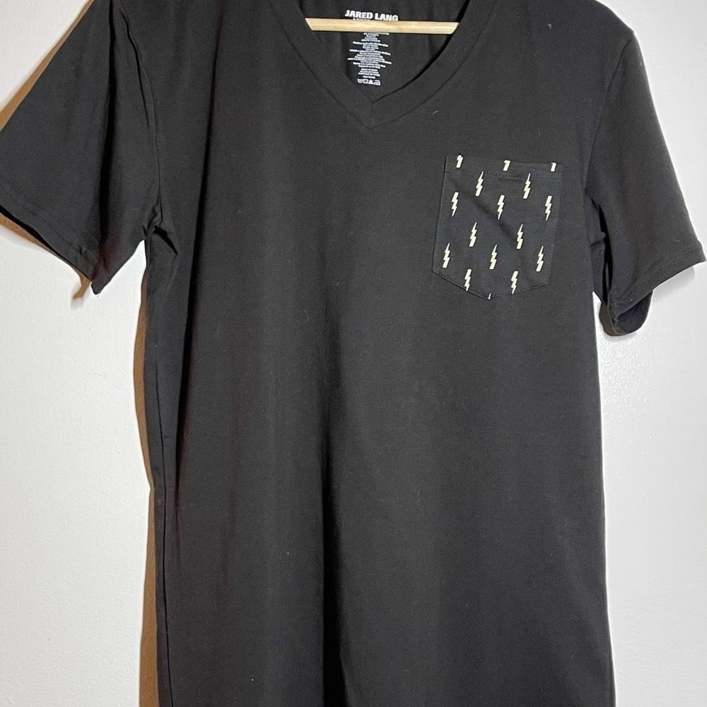 Jared Lang SS V Neck After Hours T-Shirt Size SM - Picture 5 of 5